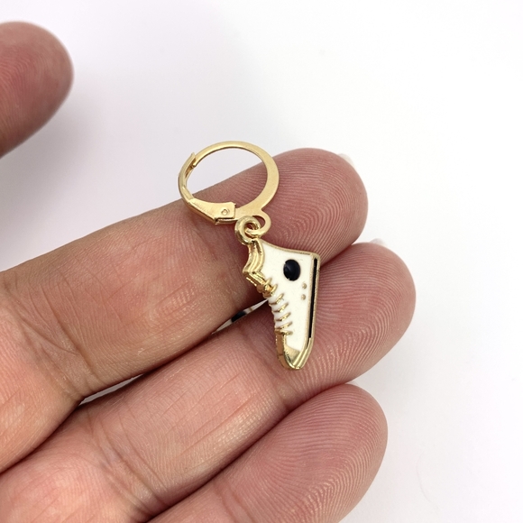 Small Enamel Sneaker Earrings - Picture 5 of 5